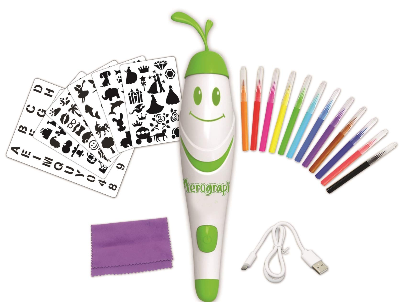 Lexibook CR800 spray magico aerografo bianco 12 pennarelli