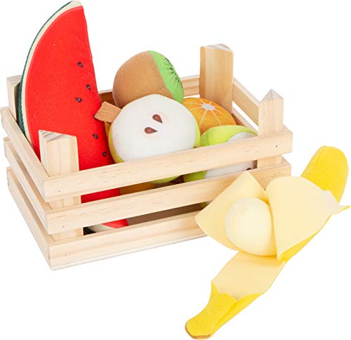 smallfoot 11687 set frutta stoffa gioco cucina 7 pezzi