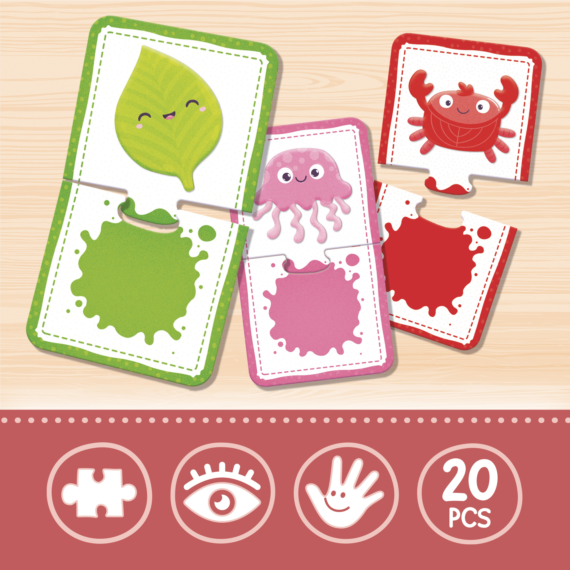 Lisciani Montessori Baby Touch Logic gioco tattile colori
