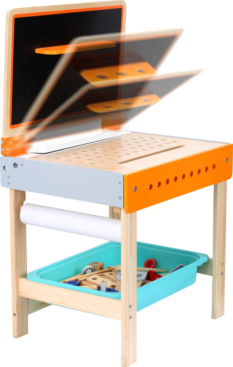 smallfoot 10603 banco lavoro giocattolo 2 in 1 legno