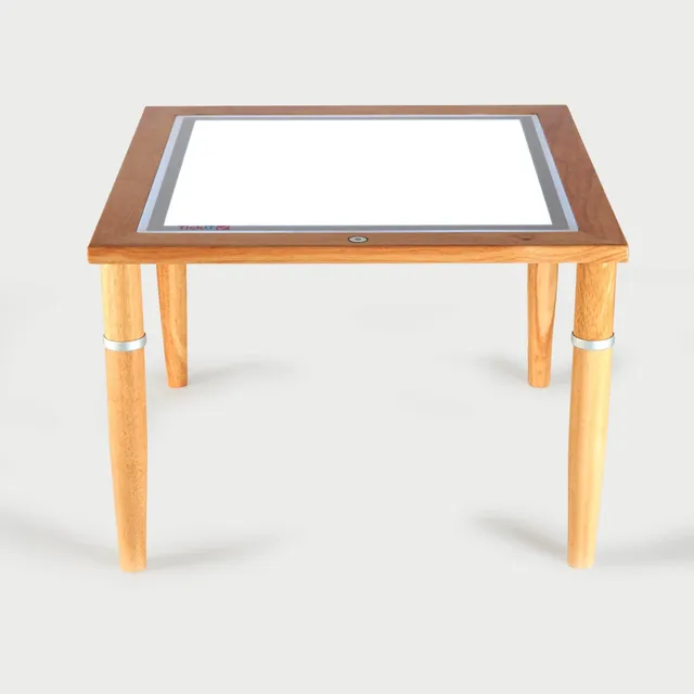 Tickit Tavolo Luminoso Legno LED Altezza Regolabile