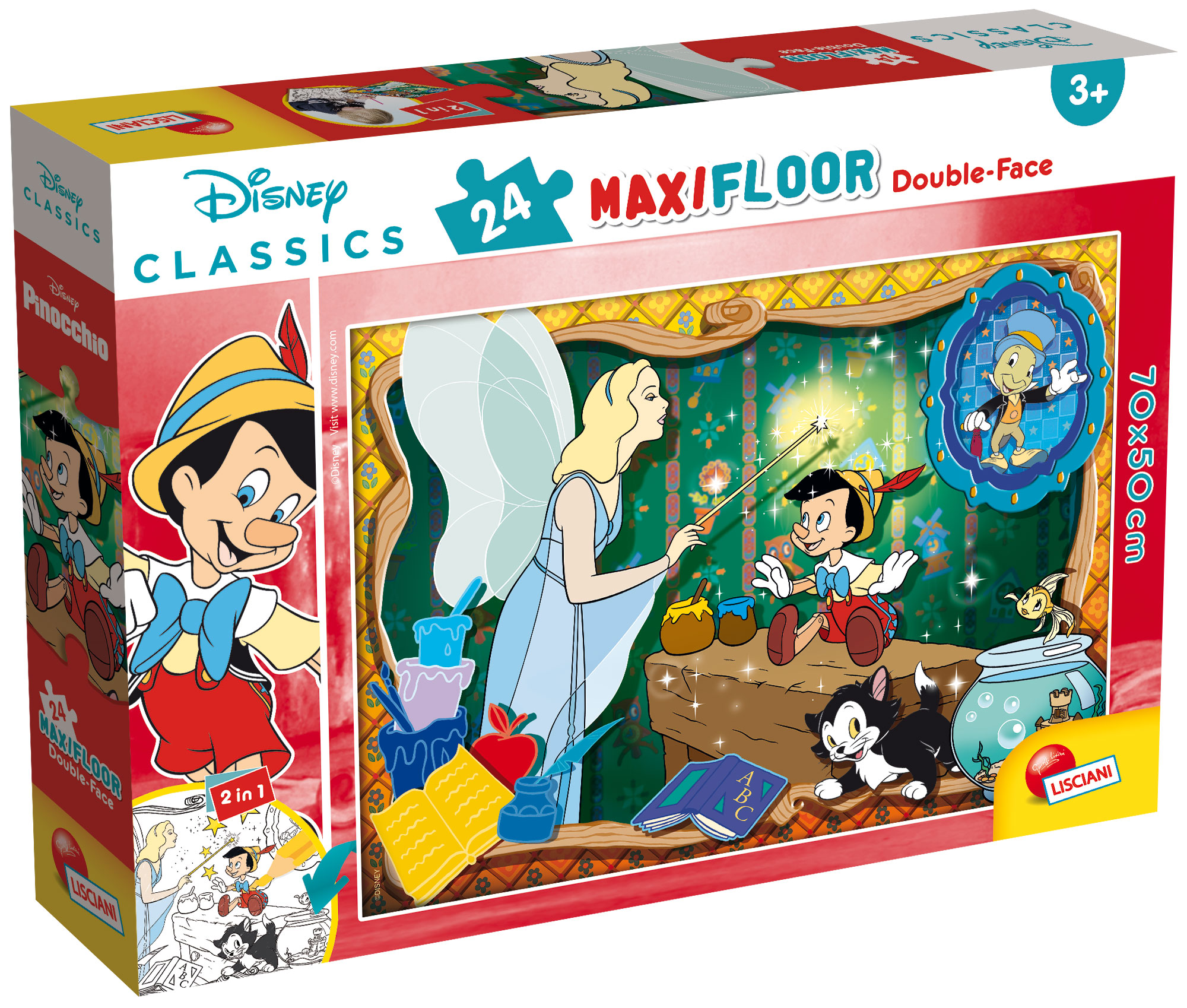 Lisciani Disney Maxi Floor 24 puzzle Classic da colorare