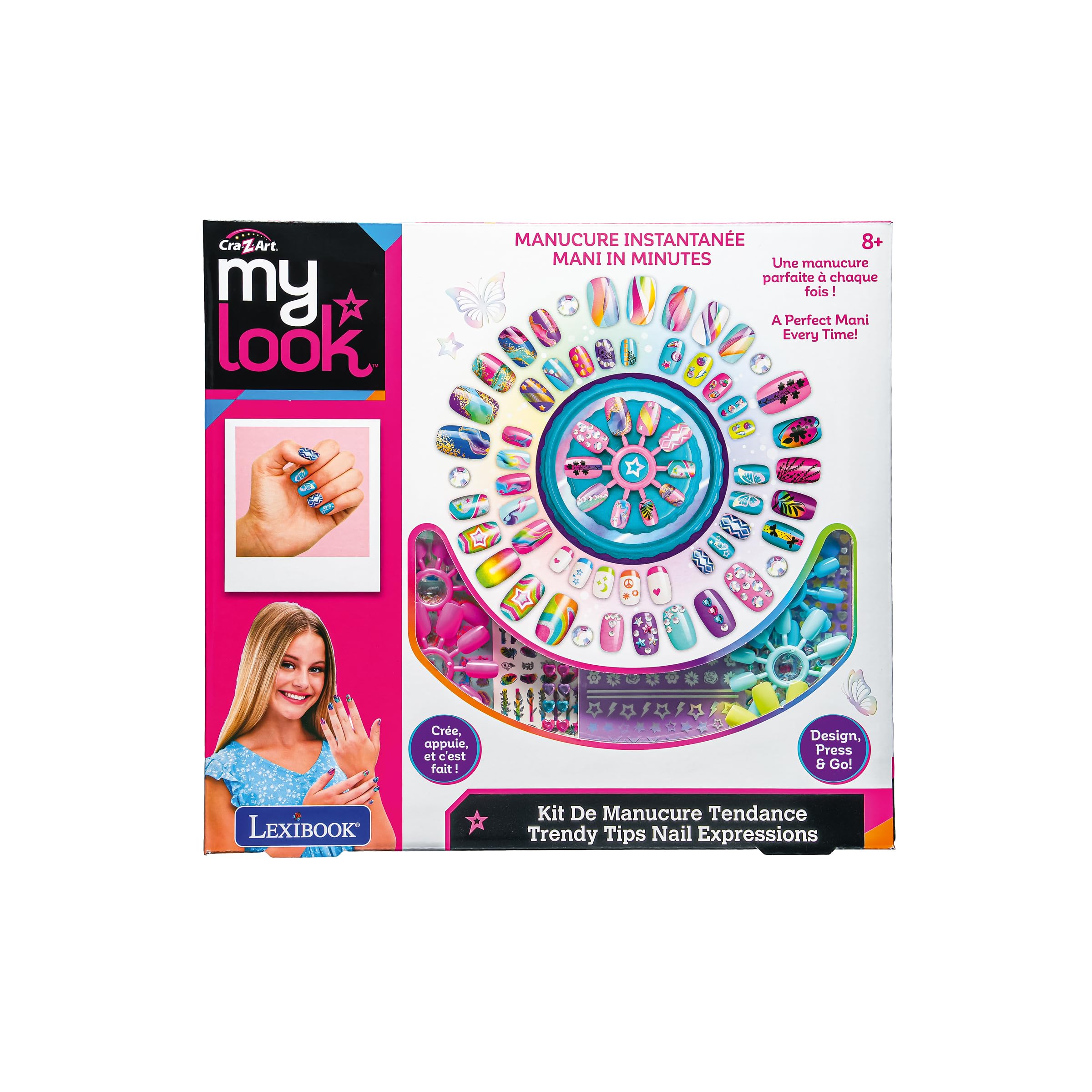 Lexibook Stylé CRSS19 kit nail art bambina con strass