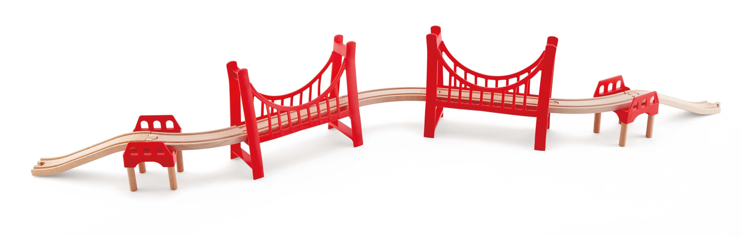 Hape Doppio Ponte Sospeso ponte per trenini legno