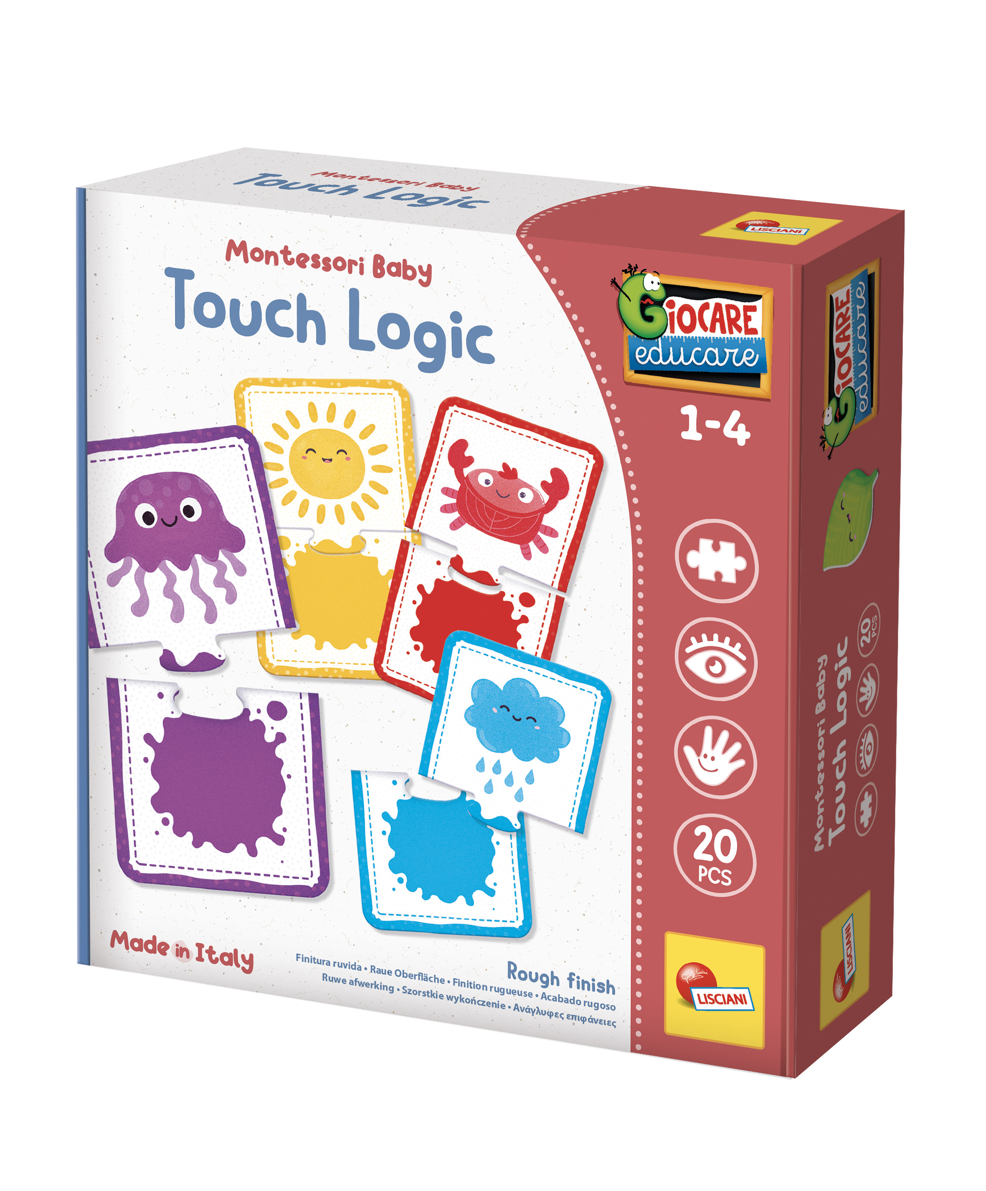 Lisciani Montessori Baby Touch Logic gioco tattile colori