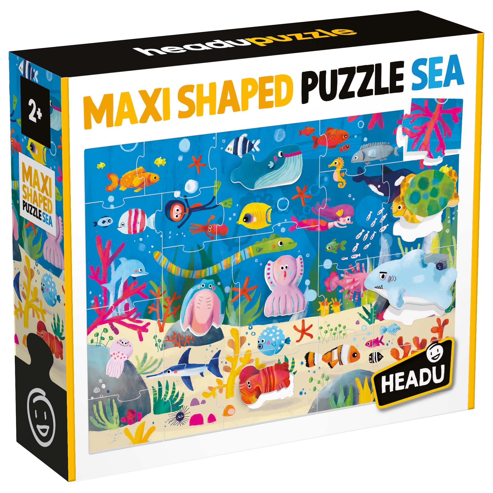 Headu Maxi Shaped Puzzle Farm MU29556 puzzle 19 pezzi 2+ anni