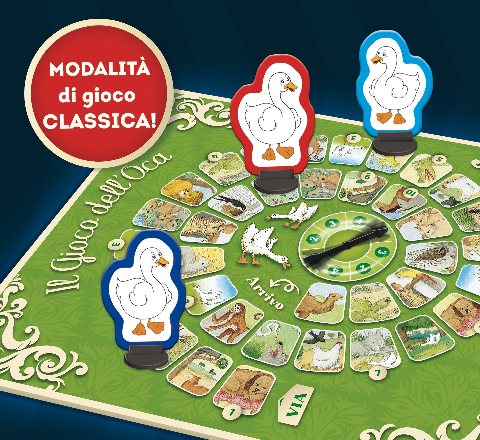 Lisciani Ludoteca Gioco dell'Oca 2 in 1 gioco società favole