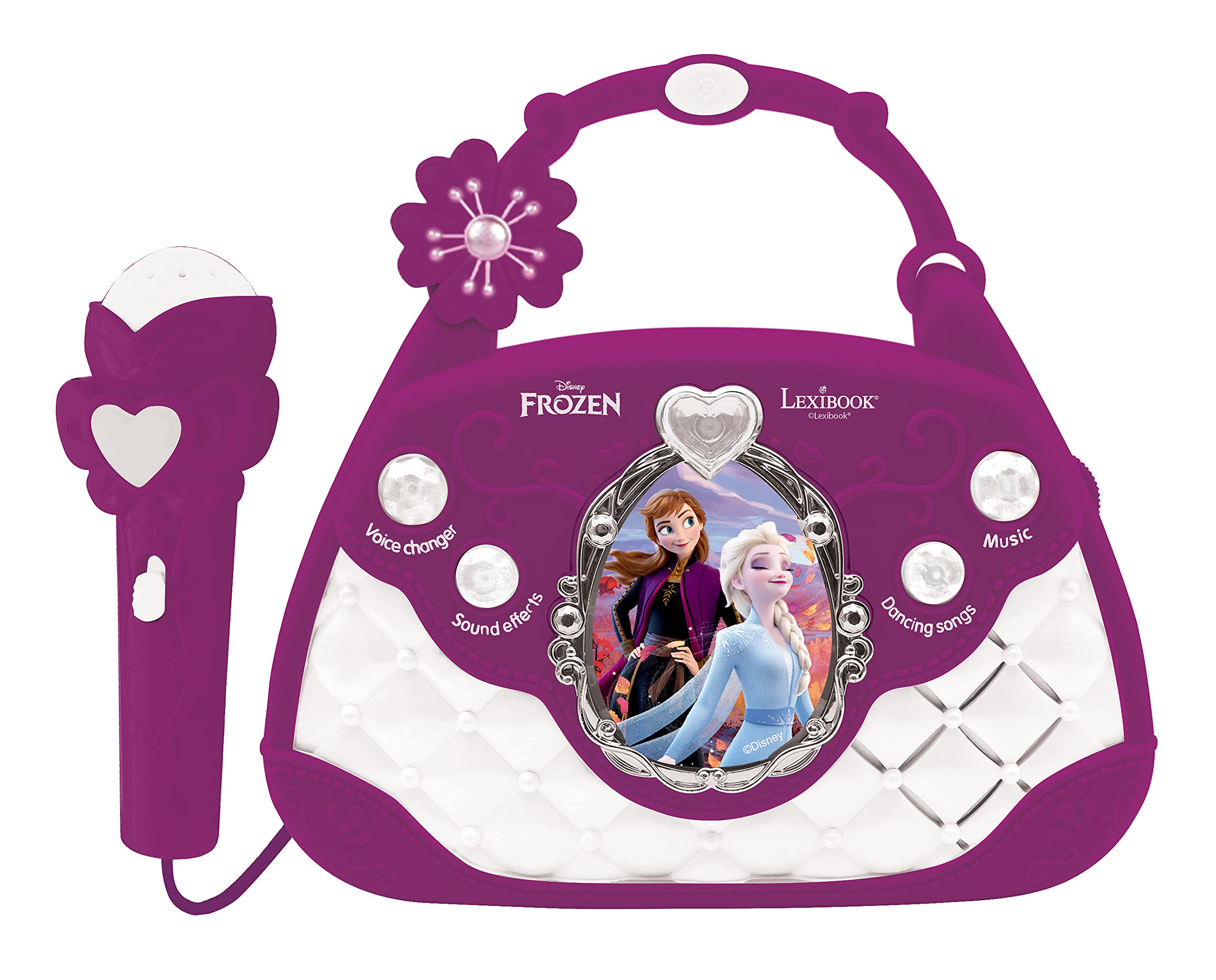 Lexibook Frozen K102FZ borsa karaoke con microfono
