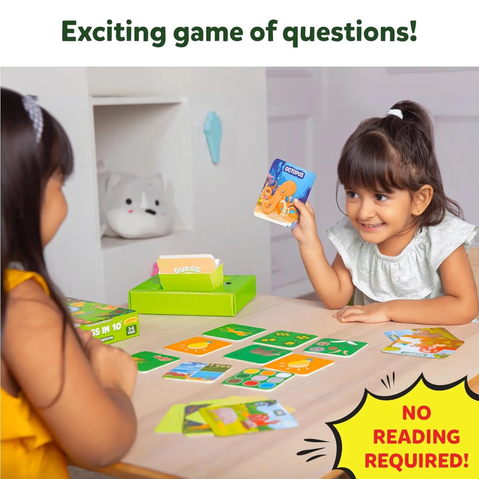 Skillmatics Guess in 10 Junior Animal Kingdom gioco carte 3-6 anni