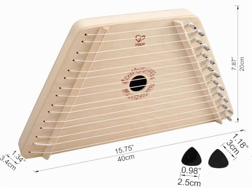 Hape arpa da tavolo giocattolo legno 15 corde