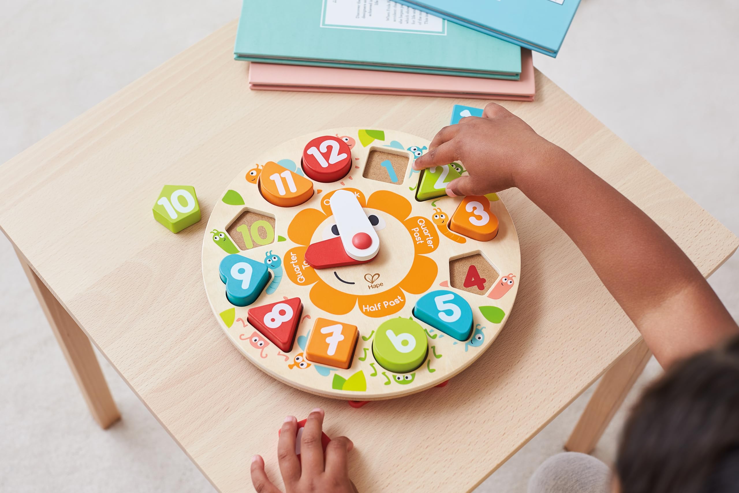 Hape Puzzle Orologio incastro legno impara l'ora 3 anni