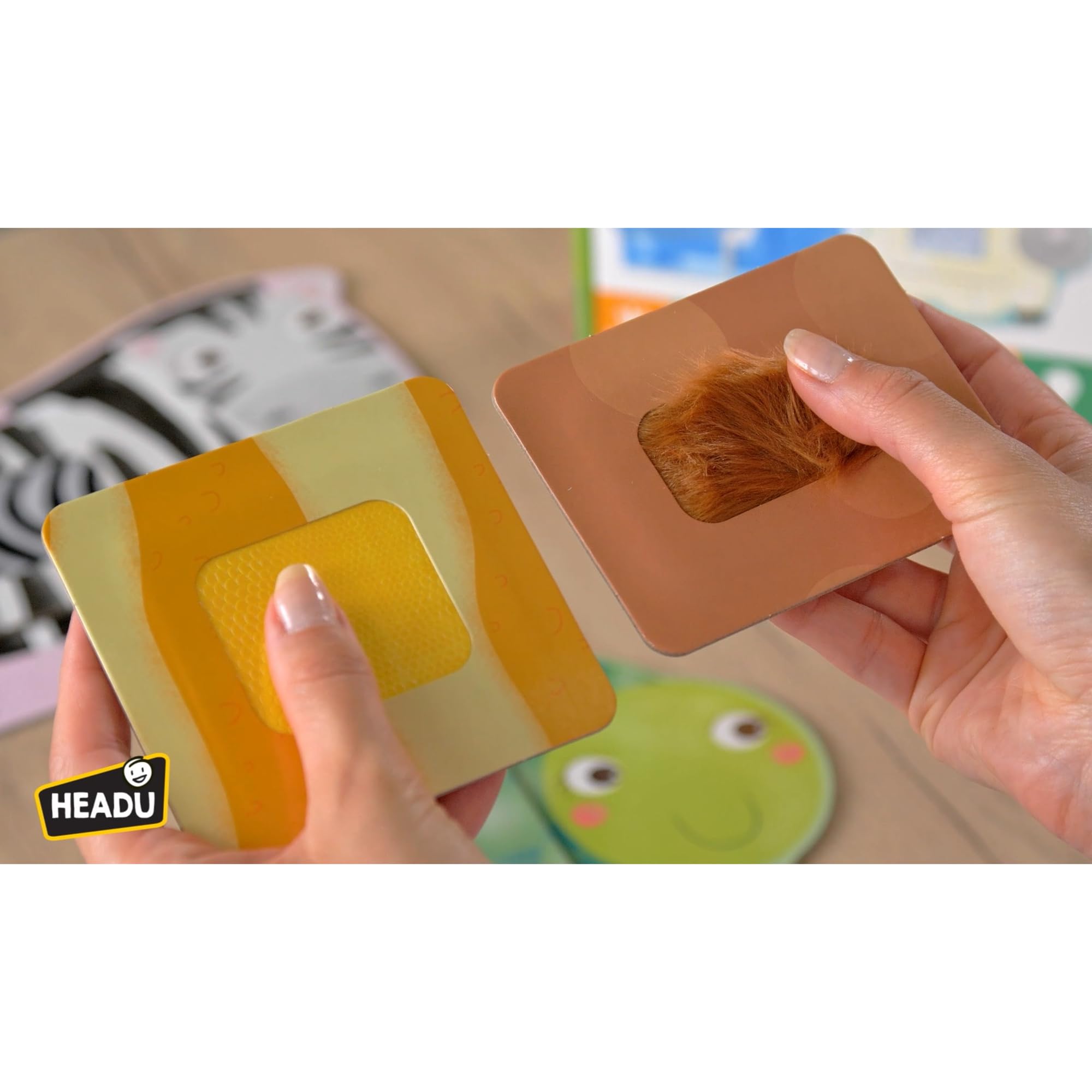 Headu Tactile Animals puzzle tattile Montessori 6 animali