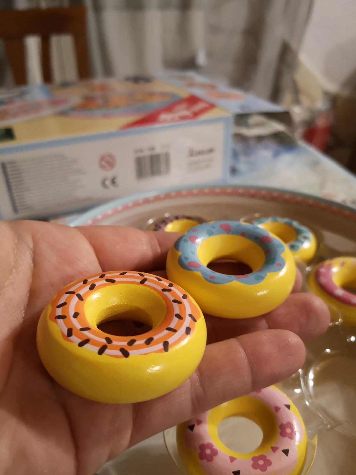 smallfoot 11069 donut giocattolo 8 pezzi legno