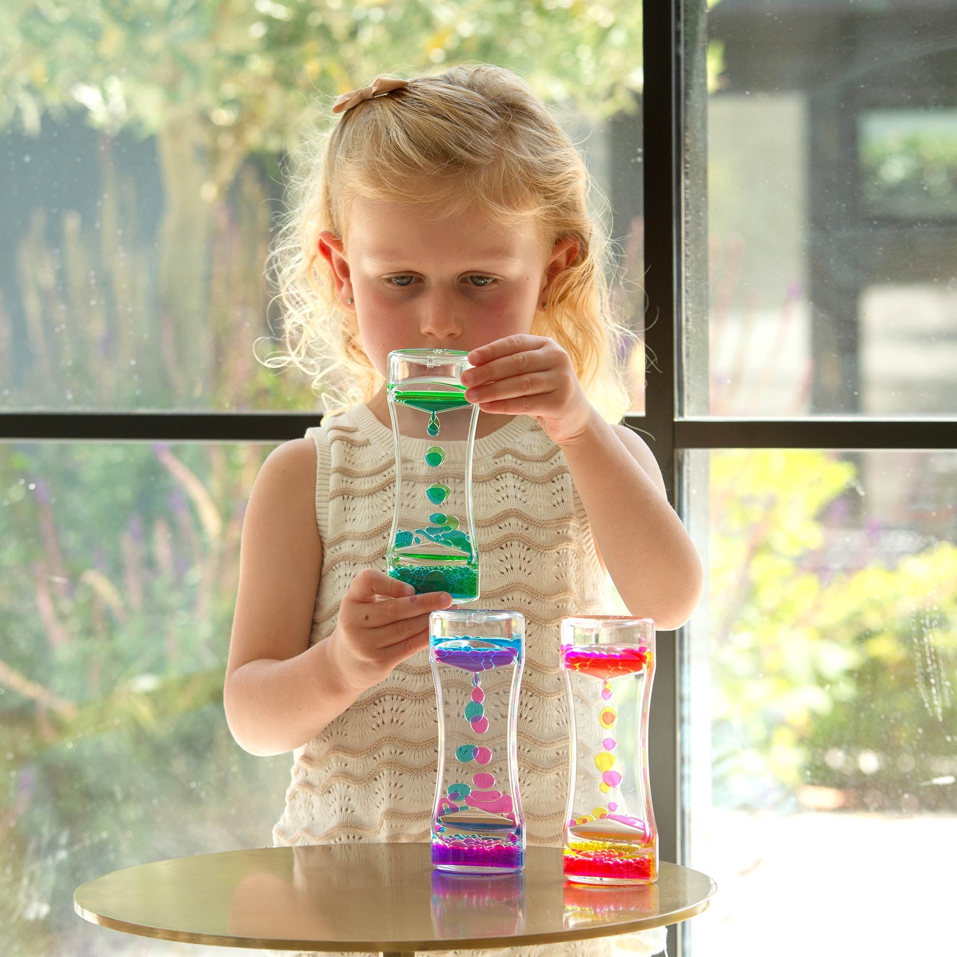 Tickit Sensory Dual Rainbow Cascade tubi 3 pezzi liquidi