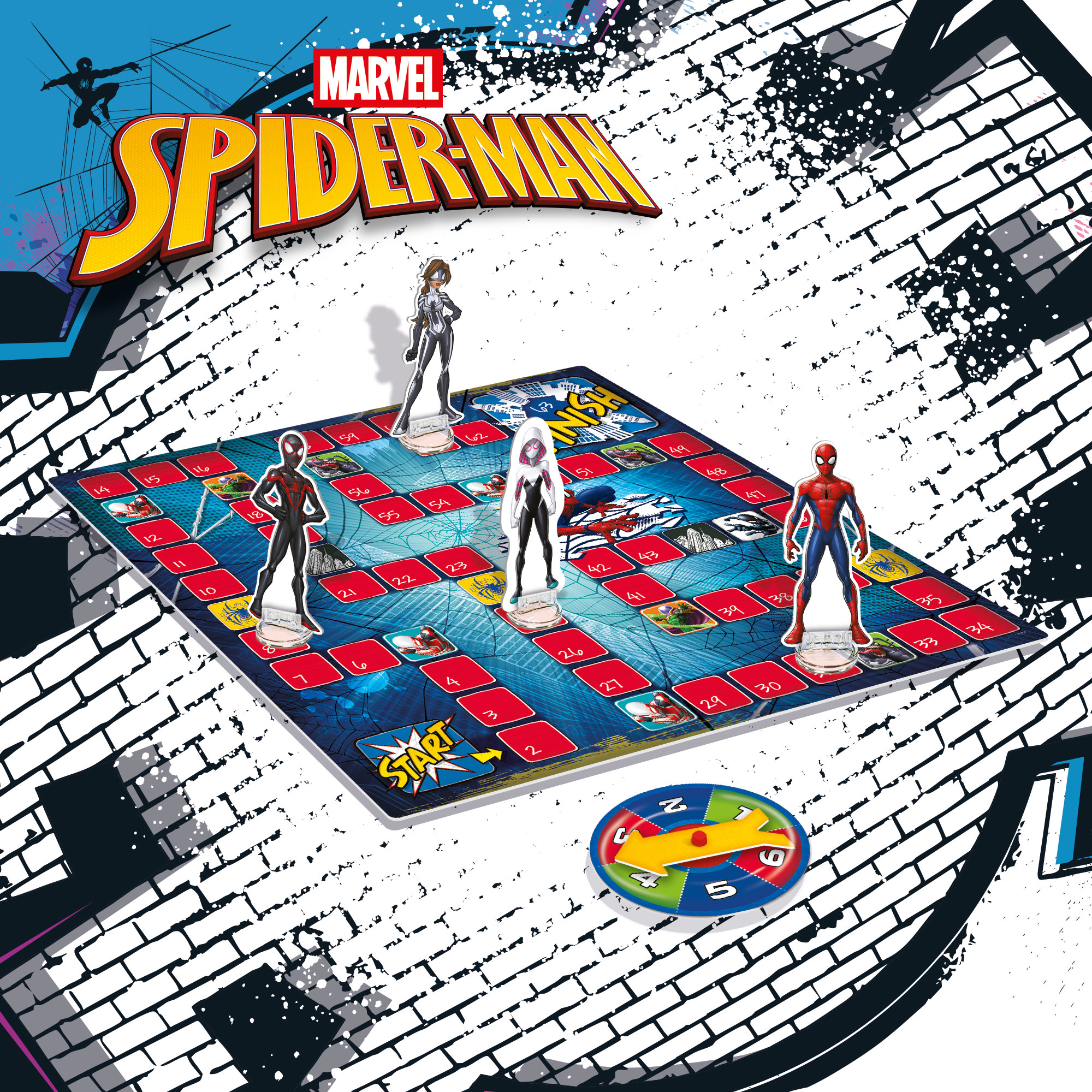 Lisciani Spider-Man Super Game gioco da tavolo percorso