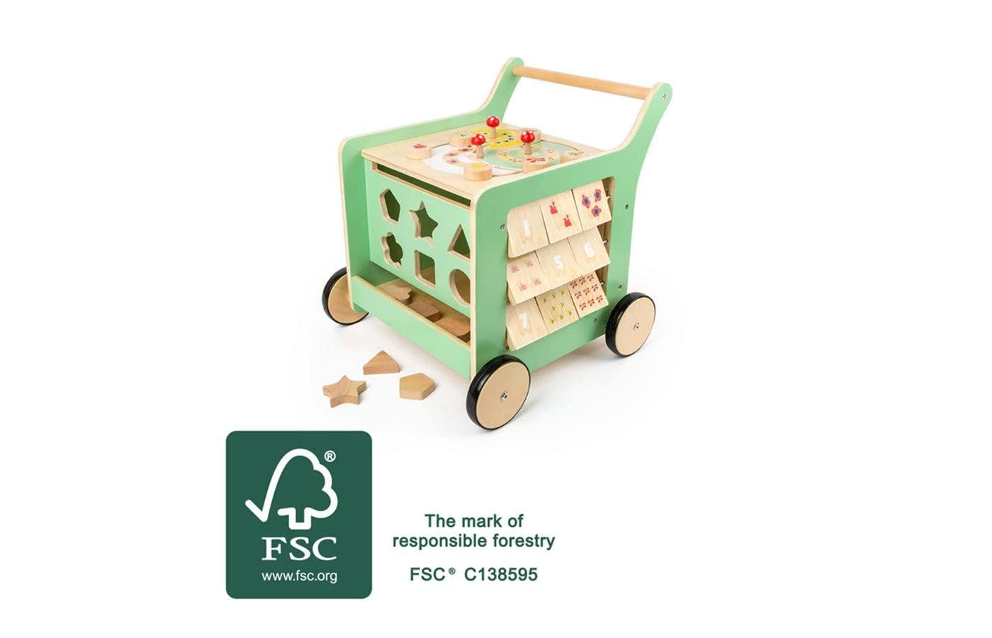 smallfoot Move it! carrello primi passi legno con freno