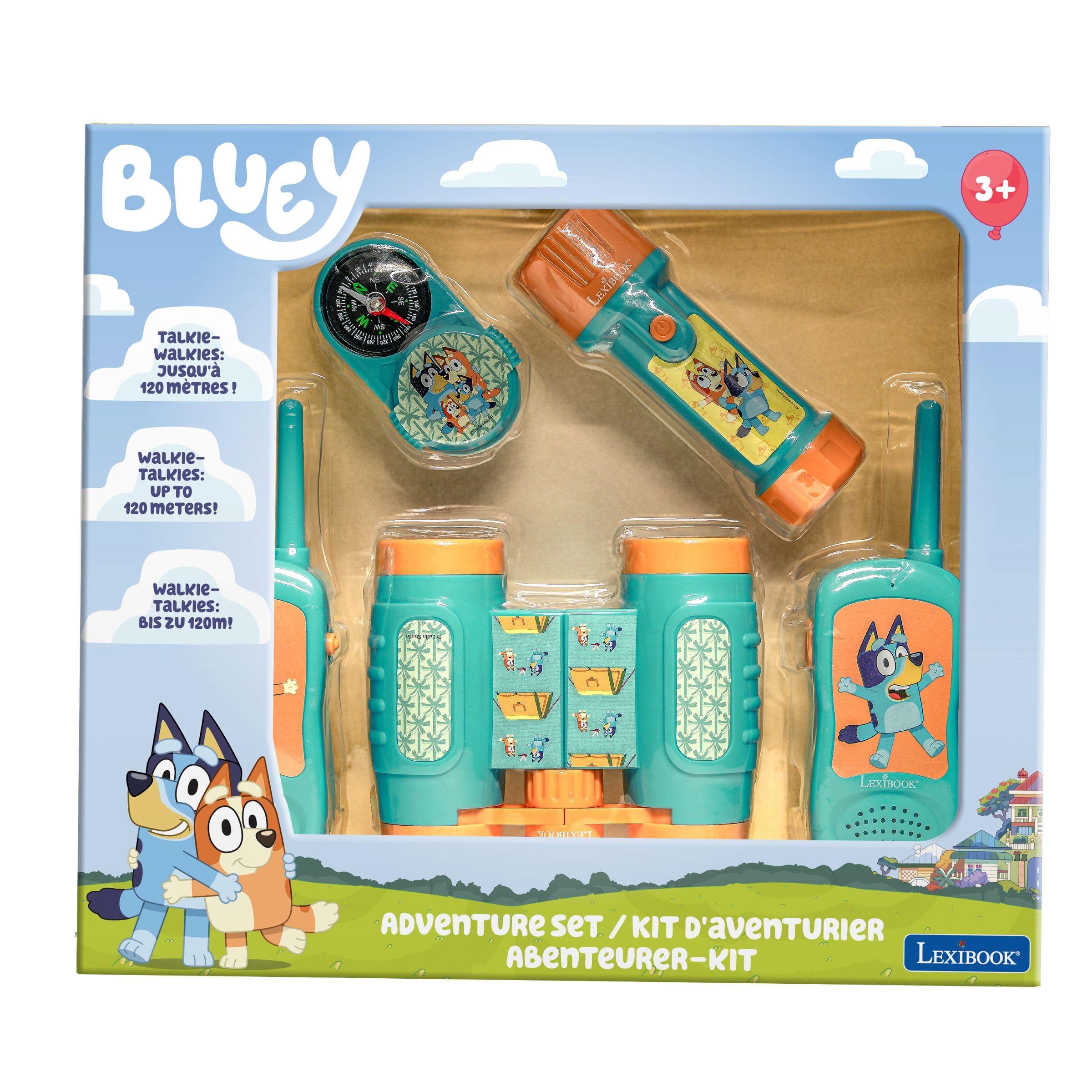 Lexibook Bluey RPTW12BY Kit Avventura Walkie Talkie 120 m