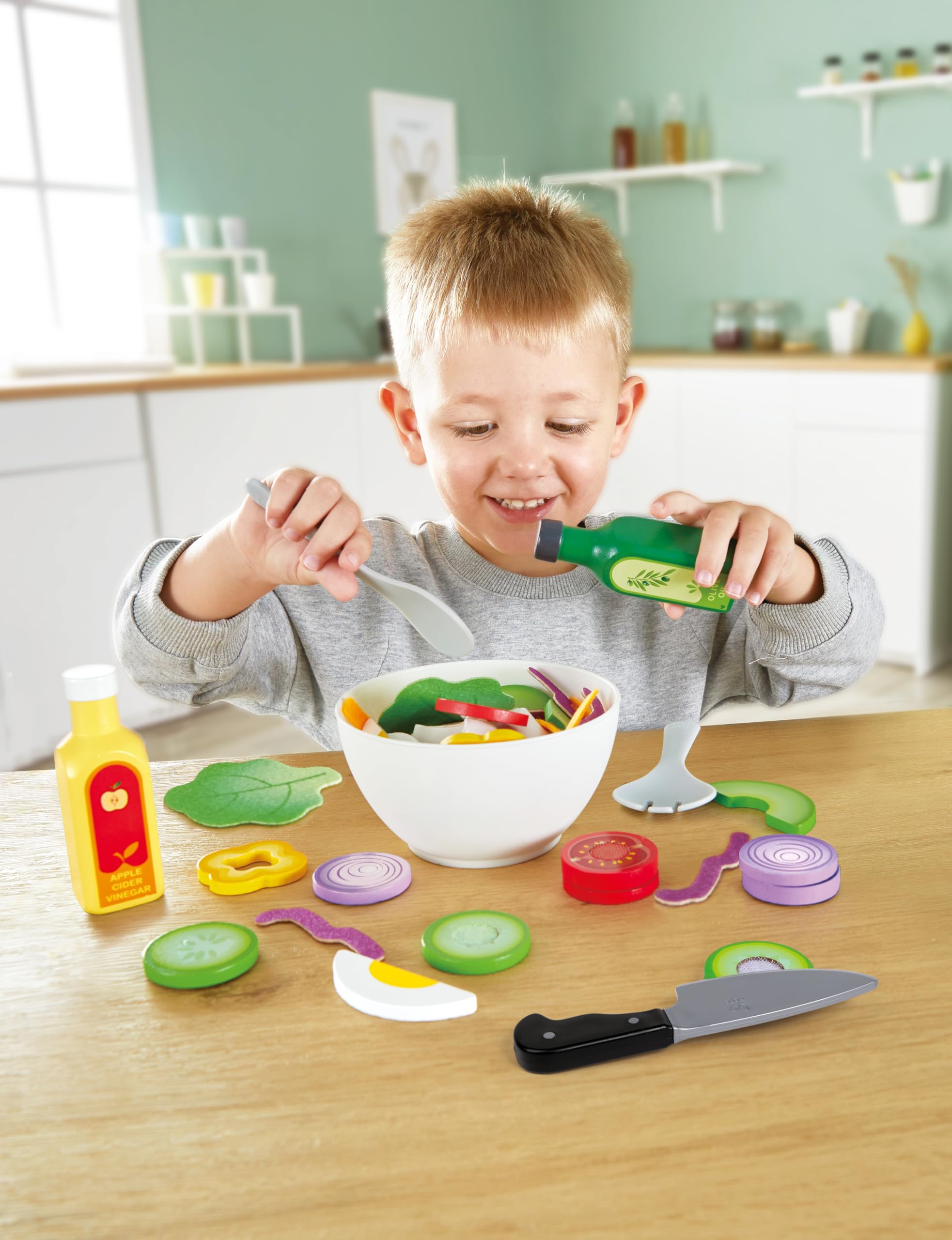Hape Insalata Sana set cucina legno 3 anni