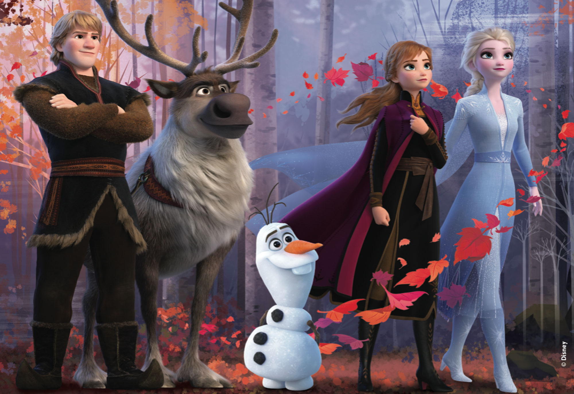 Lisciani Disney Maxifloor puzzle 4x48 Frozen 2 double-face