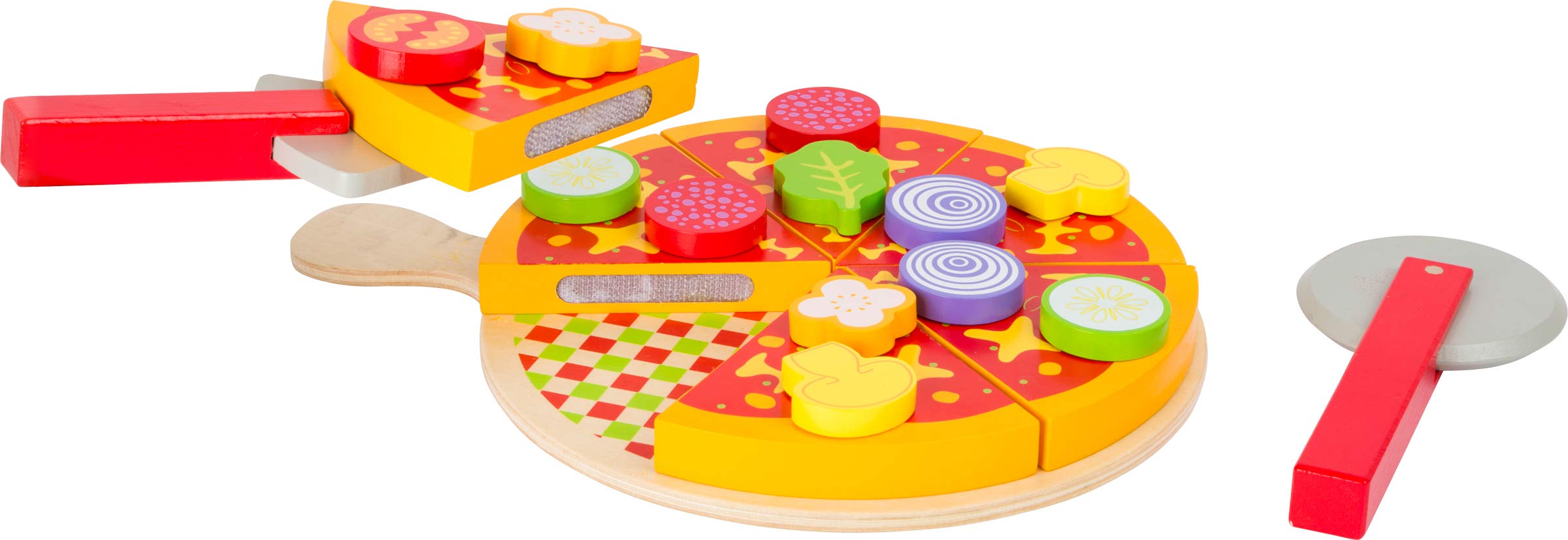 smallfoot Pizza da Tagliare gioco cucina legno velcro