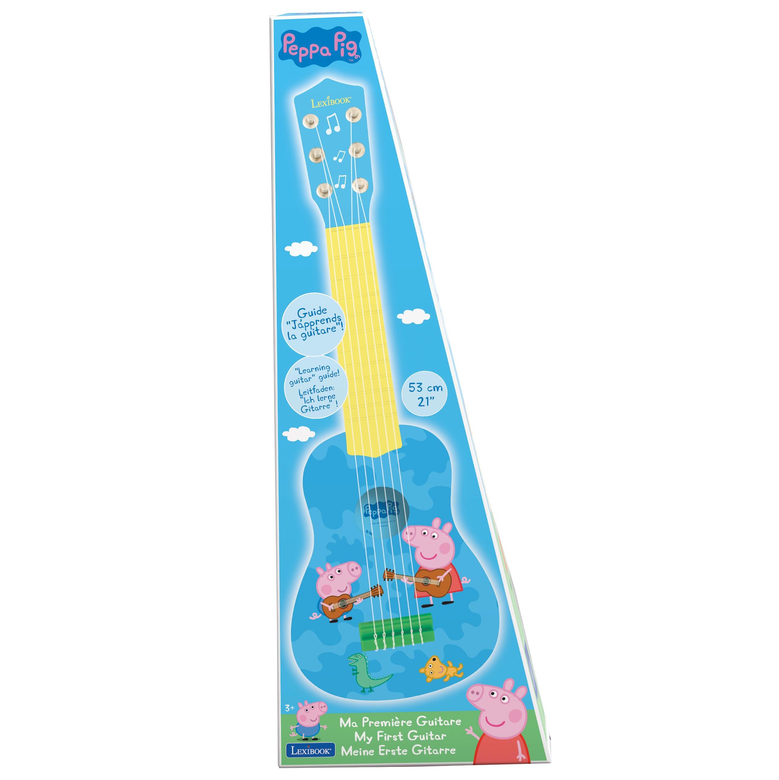 Lexibook Peppa Pig K200PPLXB chitarra bambini blu giallo 53 cm