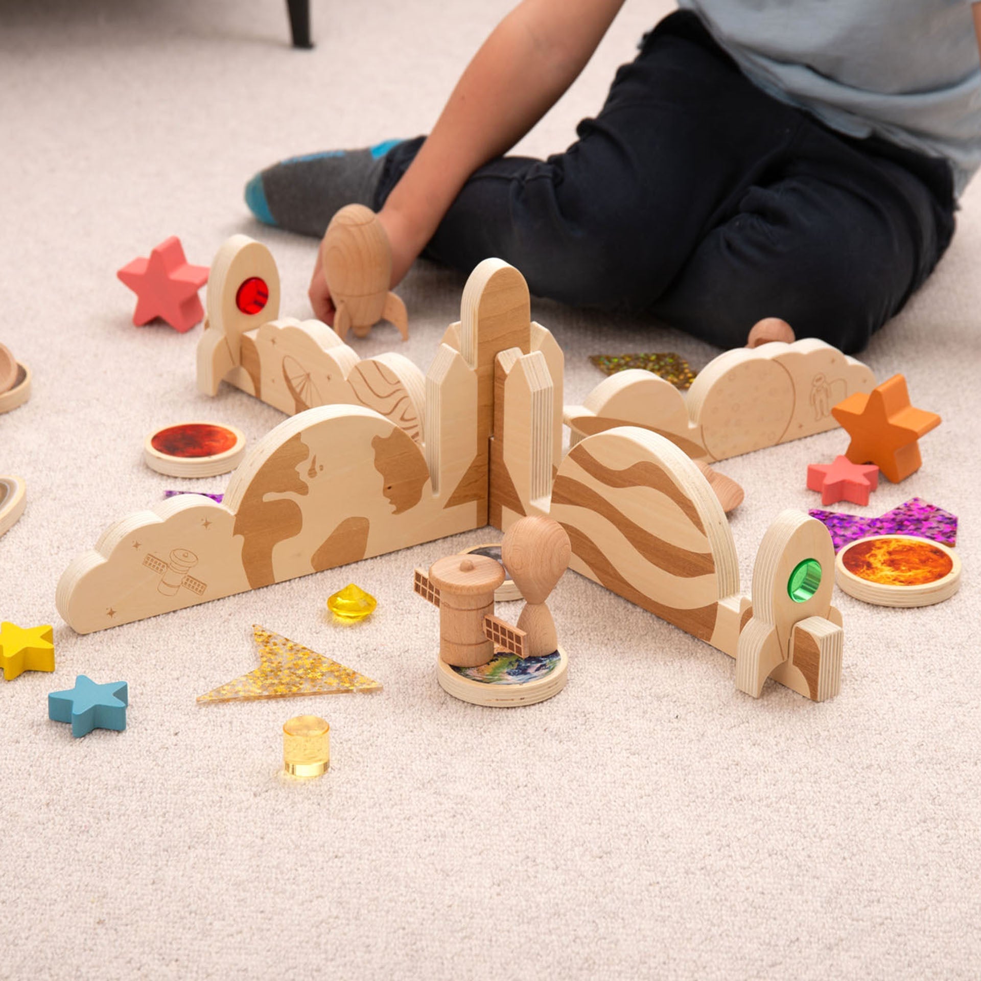 Tickit Discovery Space Dividers divisori legno 2 pezzi spazio