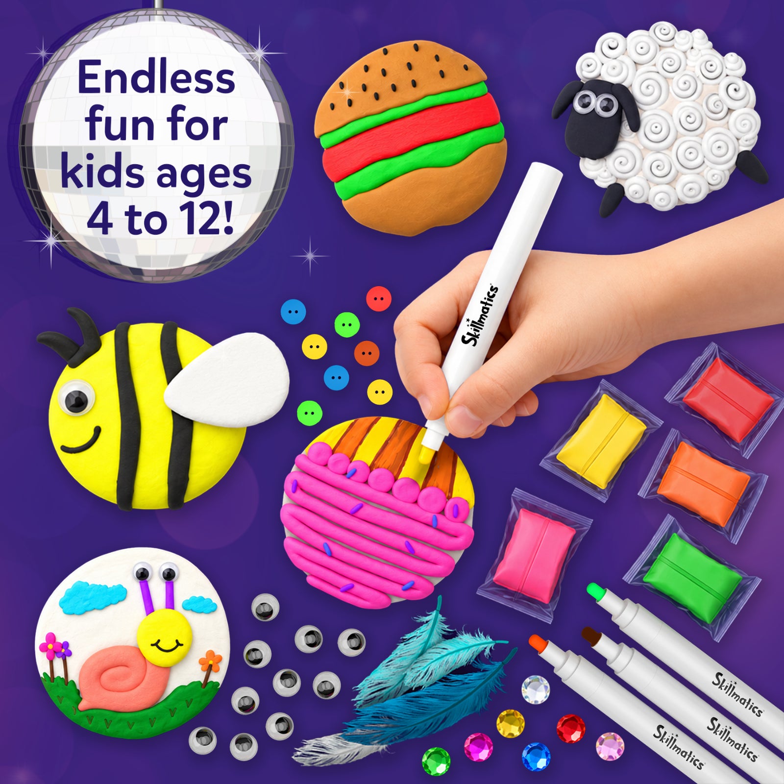 Skillmatics Disc-O Art kit creativo dischi ceramica 4-12 anni