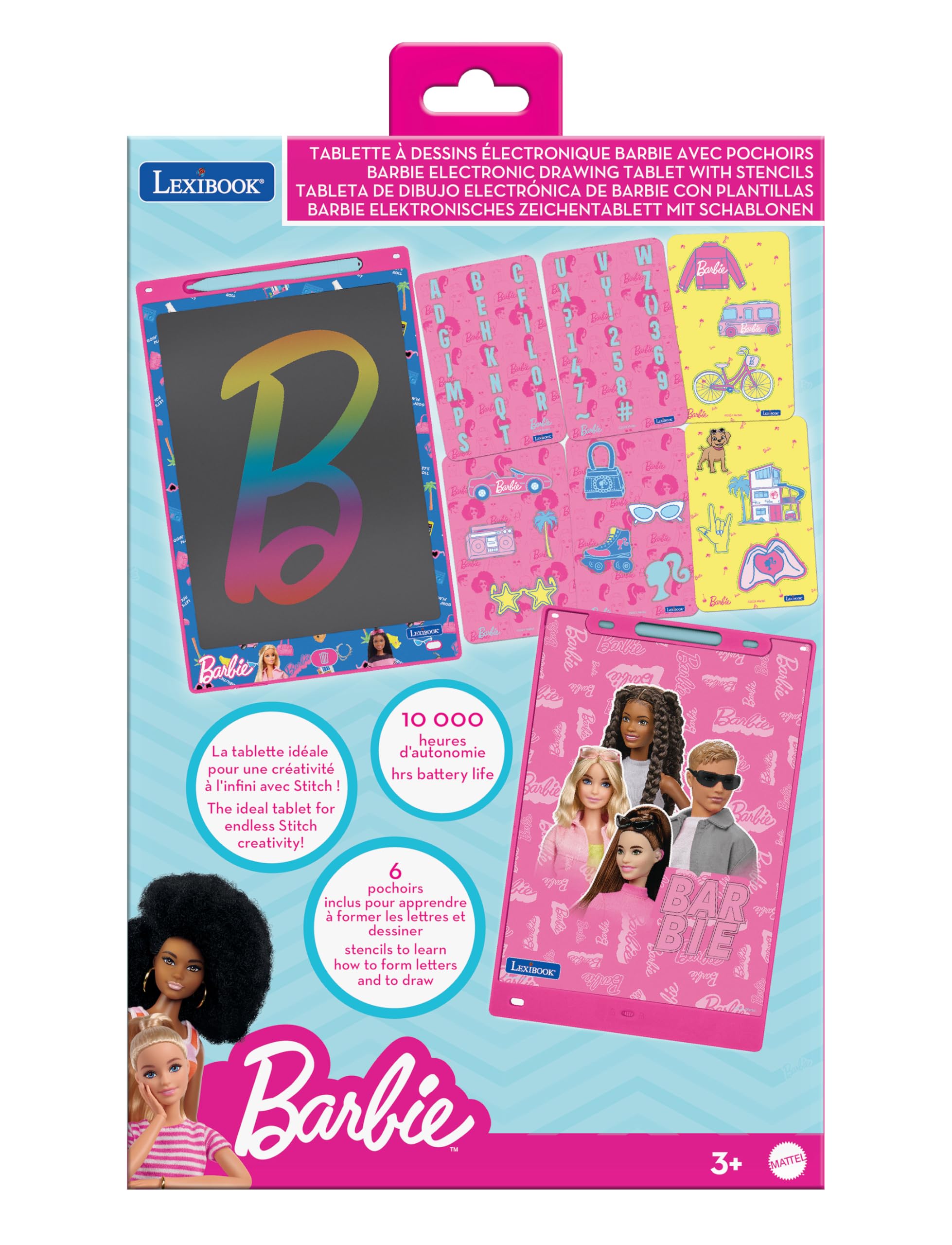 Lexibook Barbie CRT10BB lavagna magica bambini 28 cm