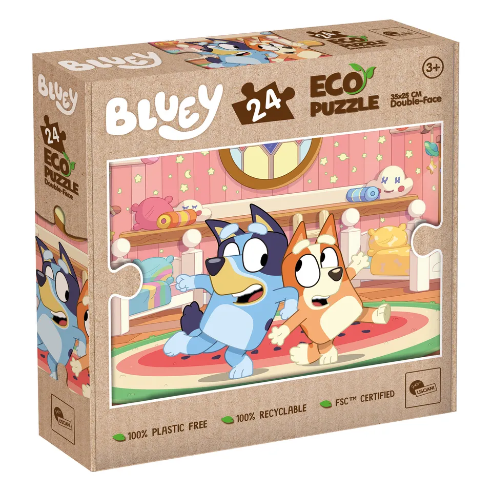 Lisciani Bluey Eco-Puzzle Mini DF 24 puzzle 24 pezzi da colorare