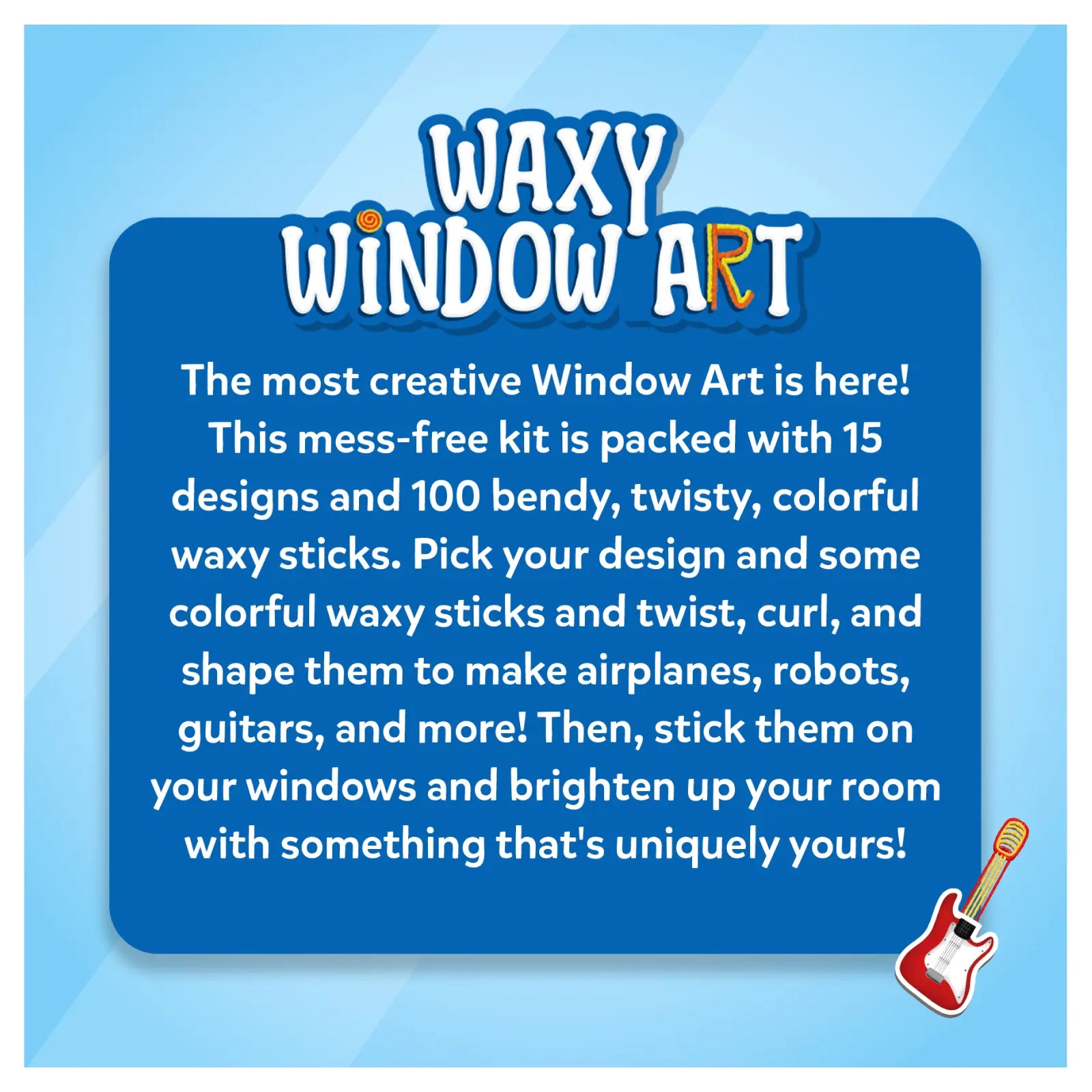 Skillmatics Waxy Window Art Cars Dinos kit creativo 5-12 anni