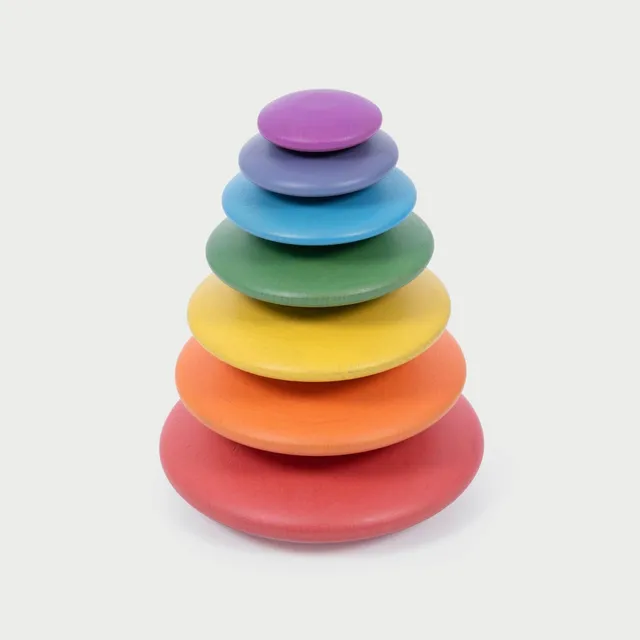 Tickit Rainbow bottoni legno 7 pezzi impilabili