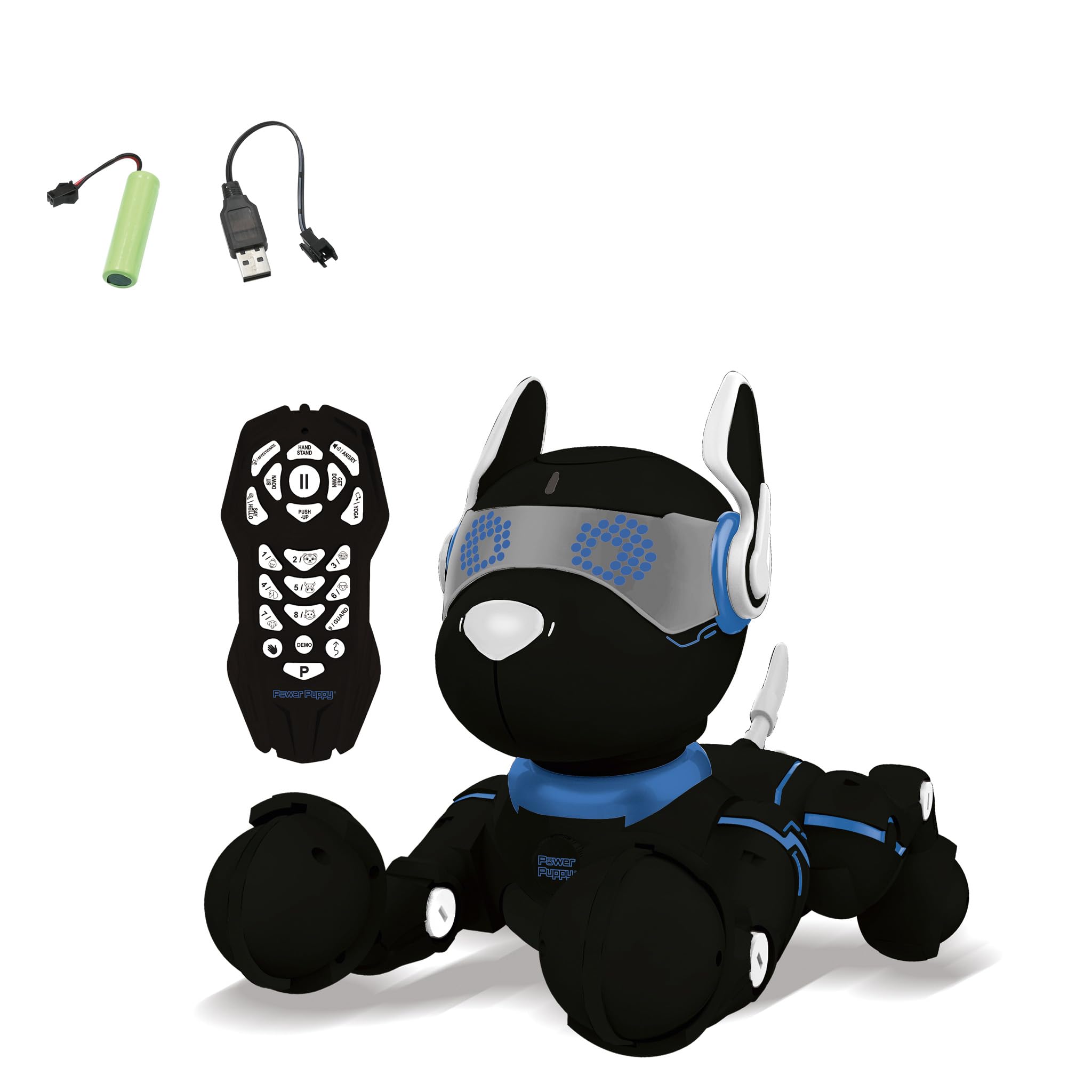 Lexibook DOG01BK Power Puppy robot cane nero