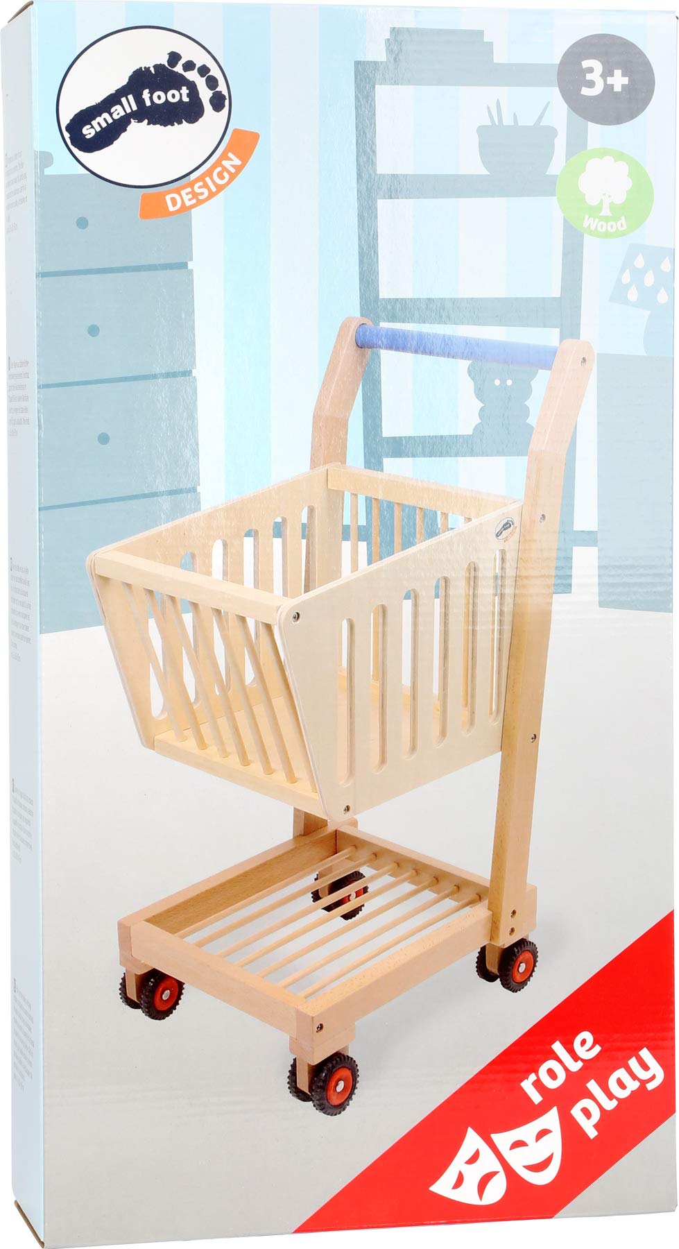 smallfoot Natura carrello spesa in legno