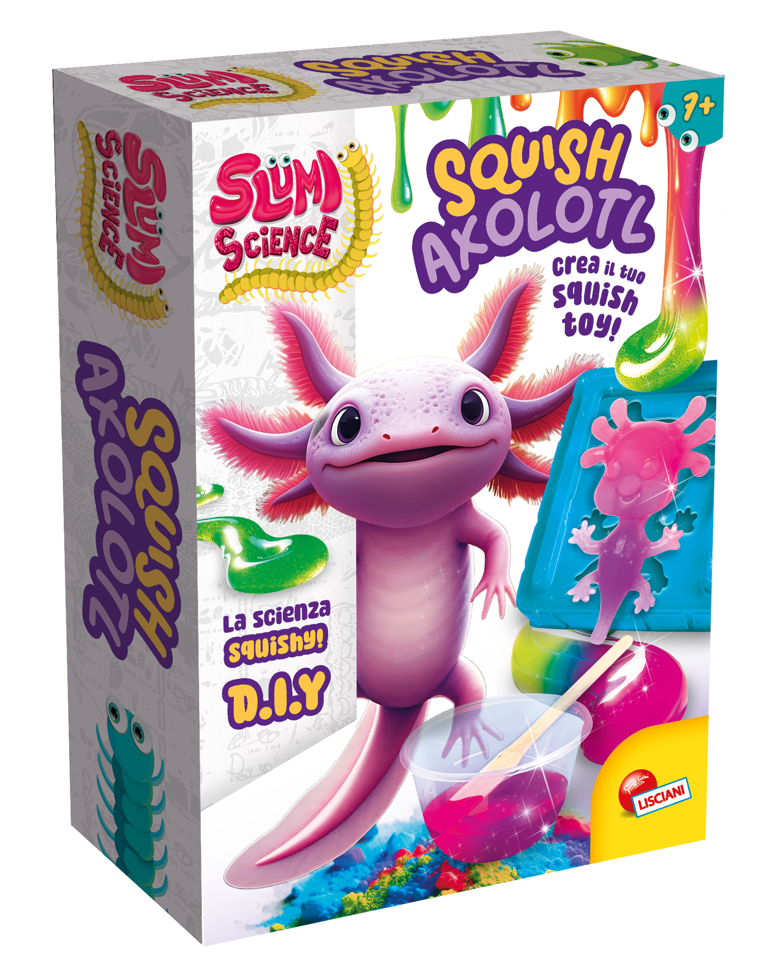 Lisciani Slumi Science Pocket Squish Axolotl kit squishy antistress