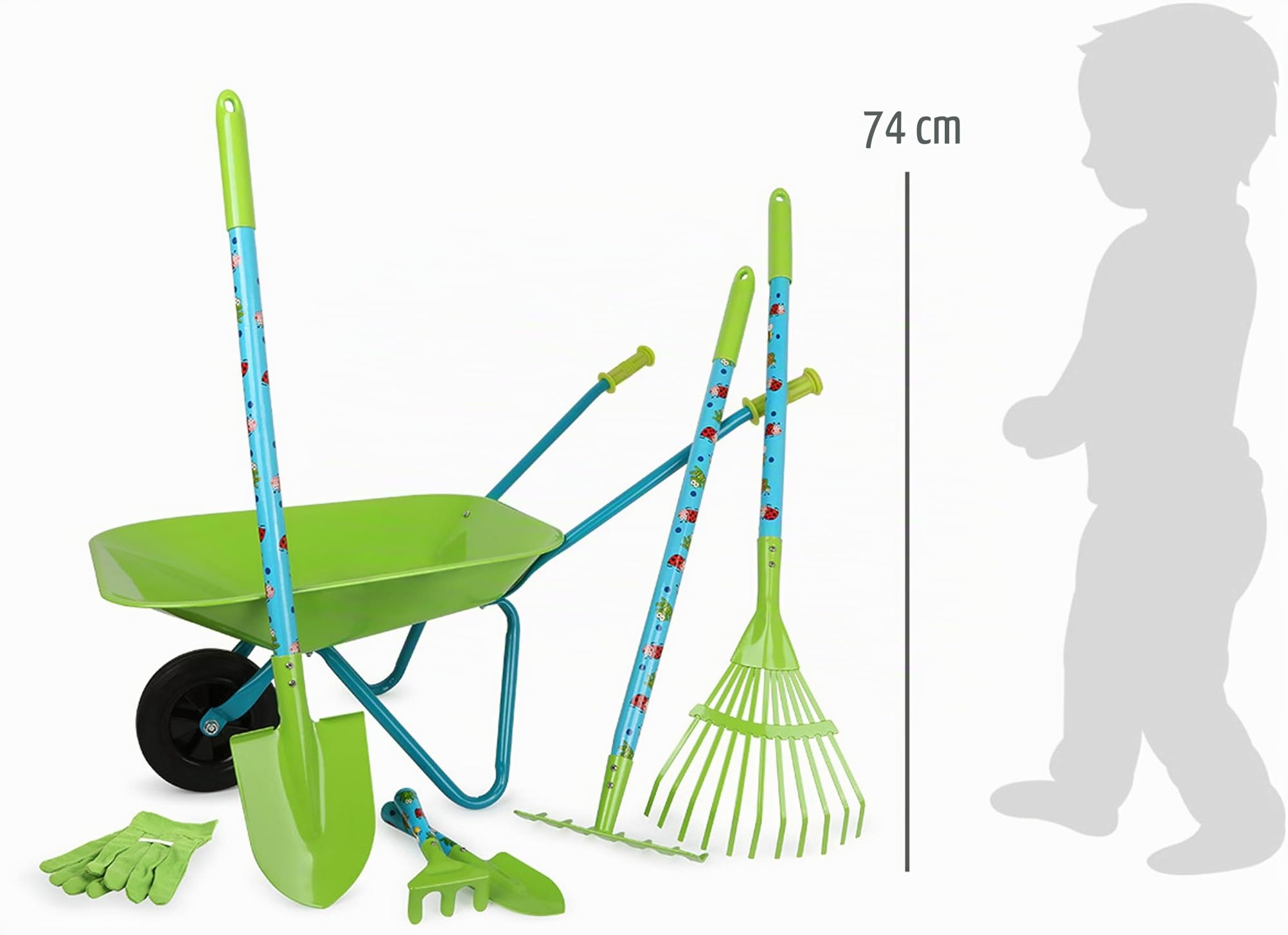 smallfoot Set grande da giardinaggio con carriola gioco bambini