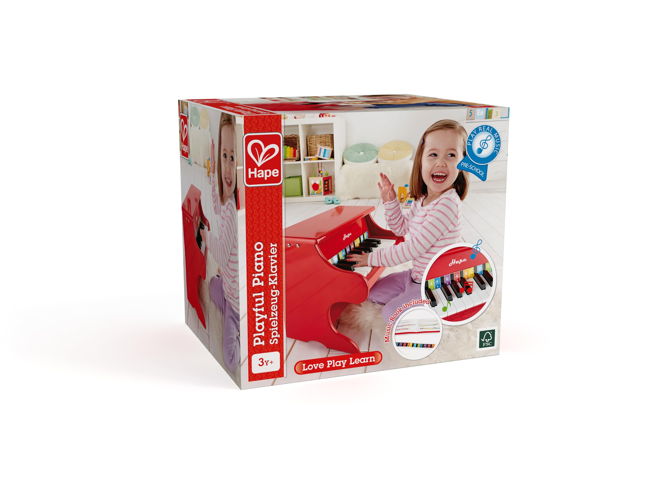 Hape Piano Divertente E0318 pianoforte bambini 18 tasti