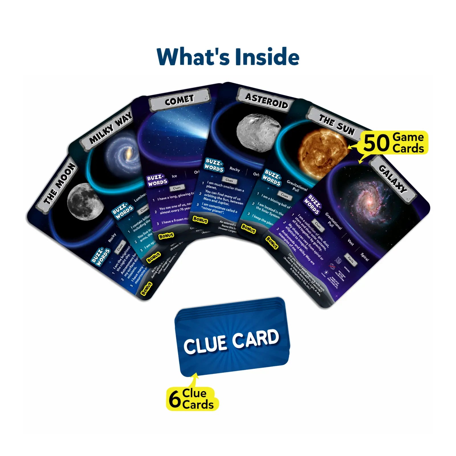 Skillmatics Guess in 10 All About Space gioco di carte quiz spazio