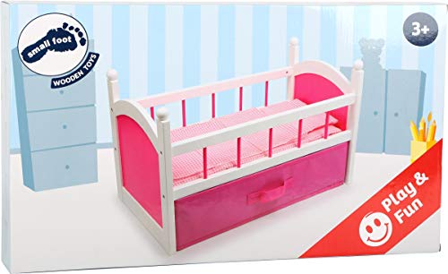 smallfoot lettino bambole legno rosa lettino rosa