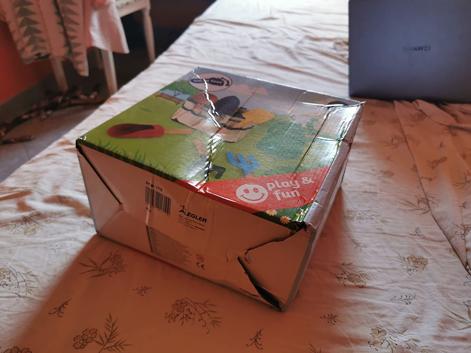 smallfoot 1710 borsa giardinaggio bambini attrezzi legno 3 anni