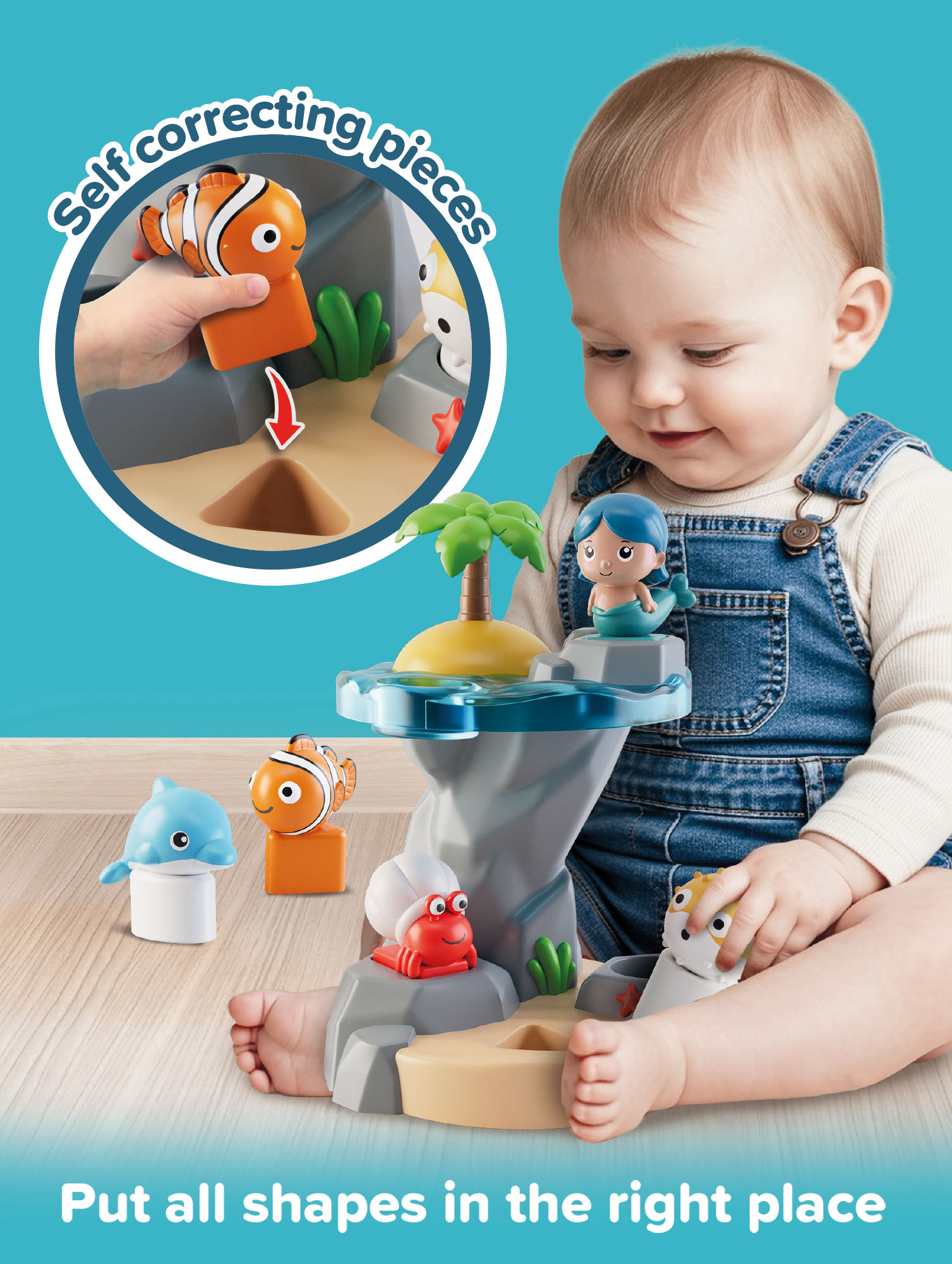 Lisciani Carotina My First Logic gioco incastri Ocean Life