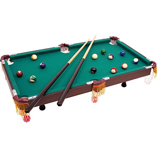 smallfoot biliardo tavolo con accessori 16 palle bambini