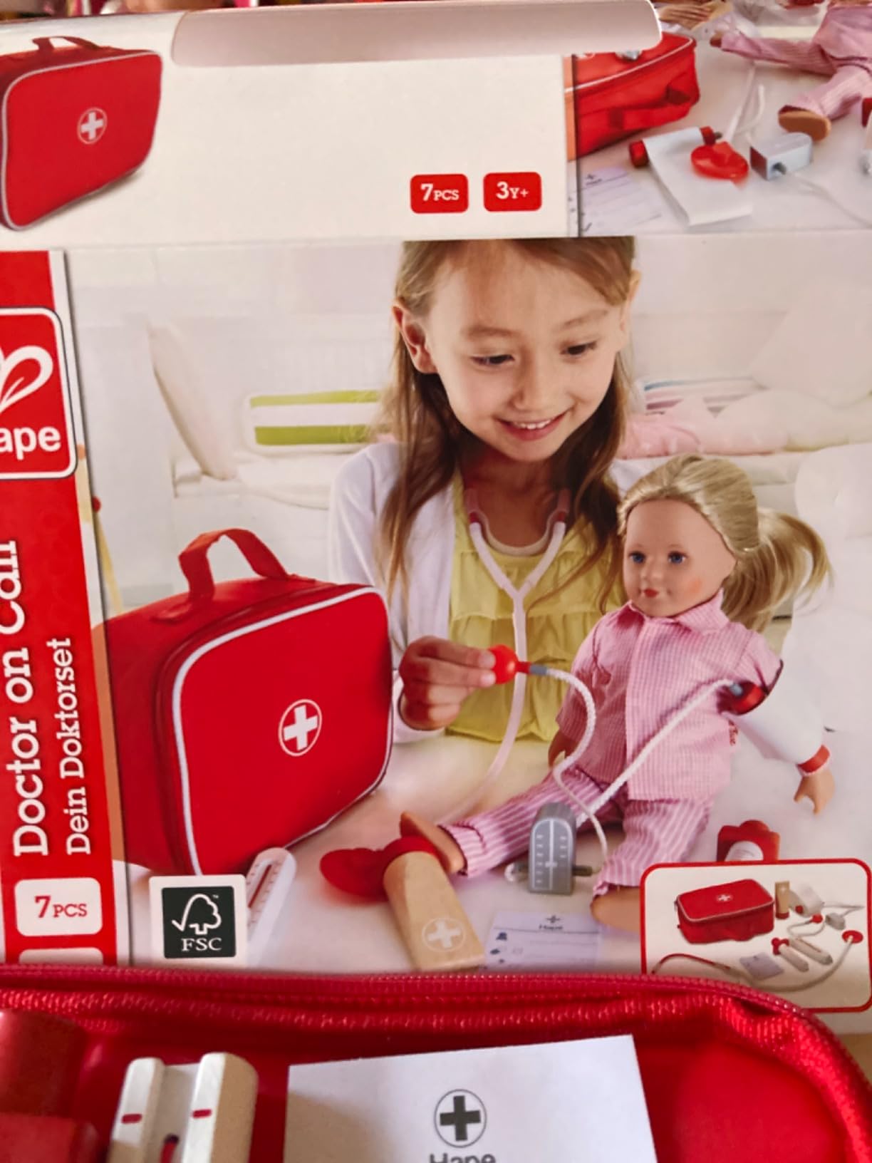 Hape Set del Dottore valigetta giocattolo con stetoscopio