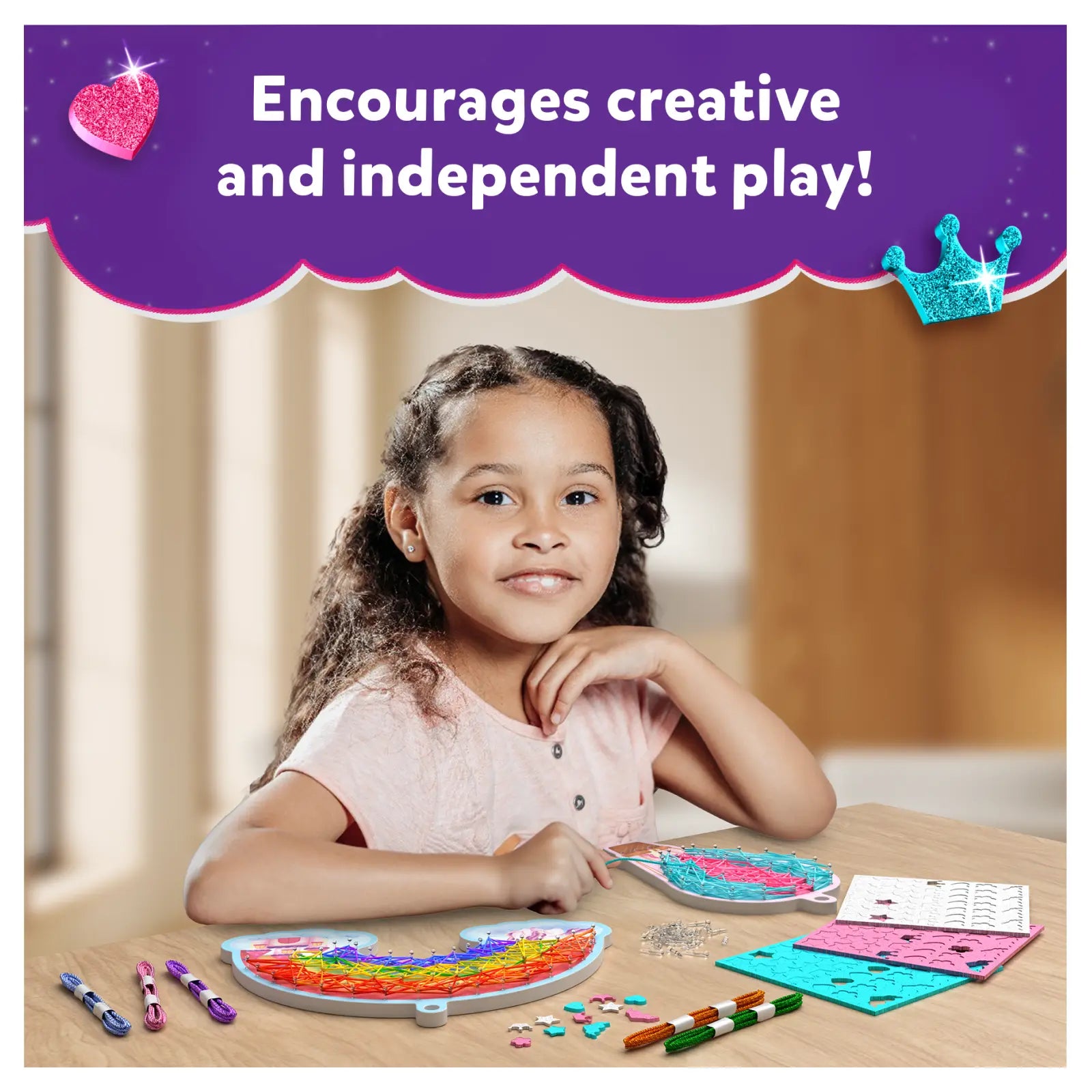 Skillmatics Super Strings Unicorn Magic string art 6-12 anni
