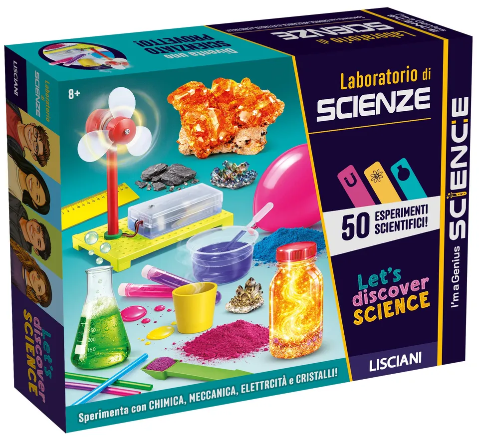 Lisciani I'm a Genius Laboratorio di Scienze kit 50 esperimenti bimbi