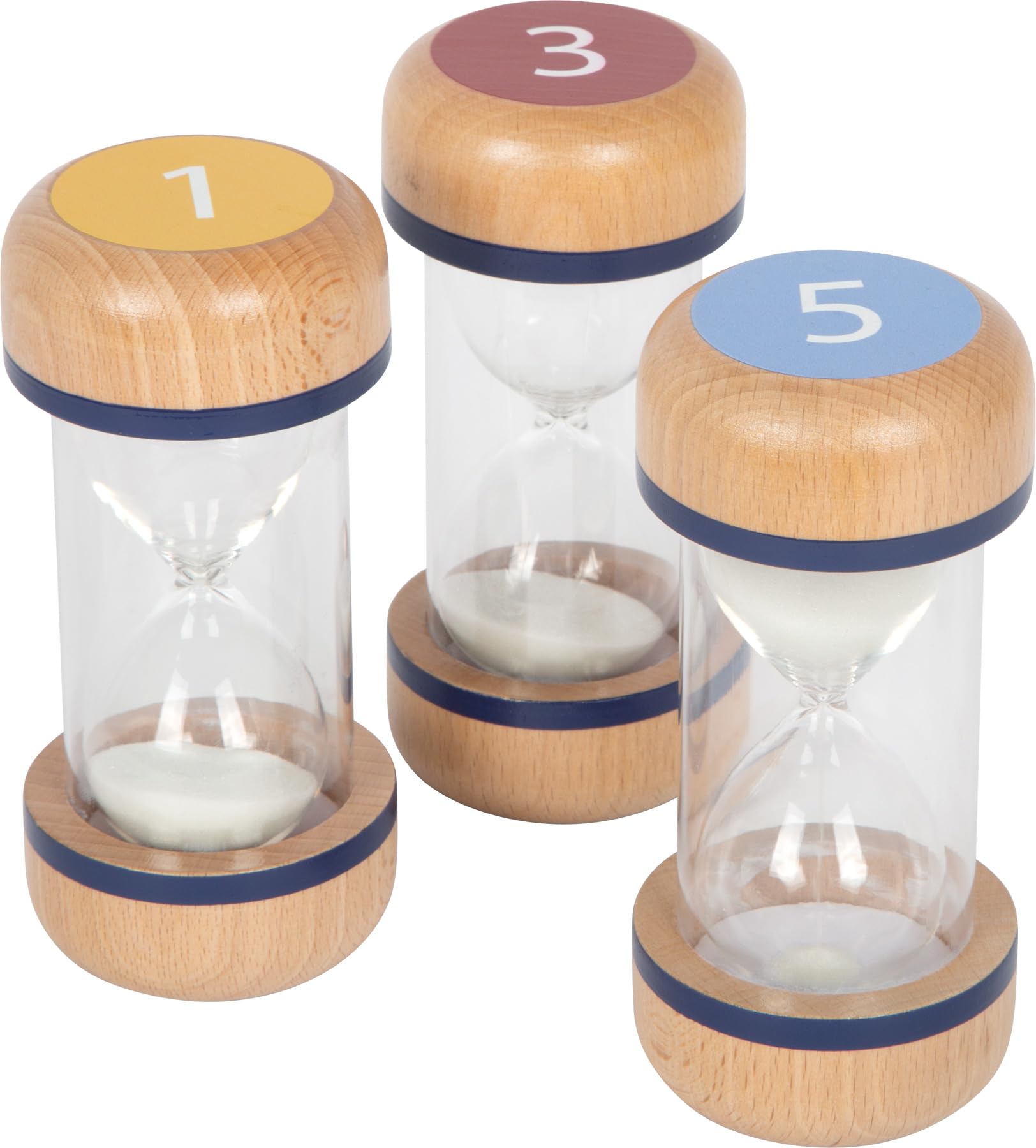 smallfoot Educate set clessidre bambini 1-3-5 minuti legno