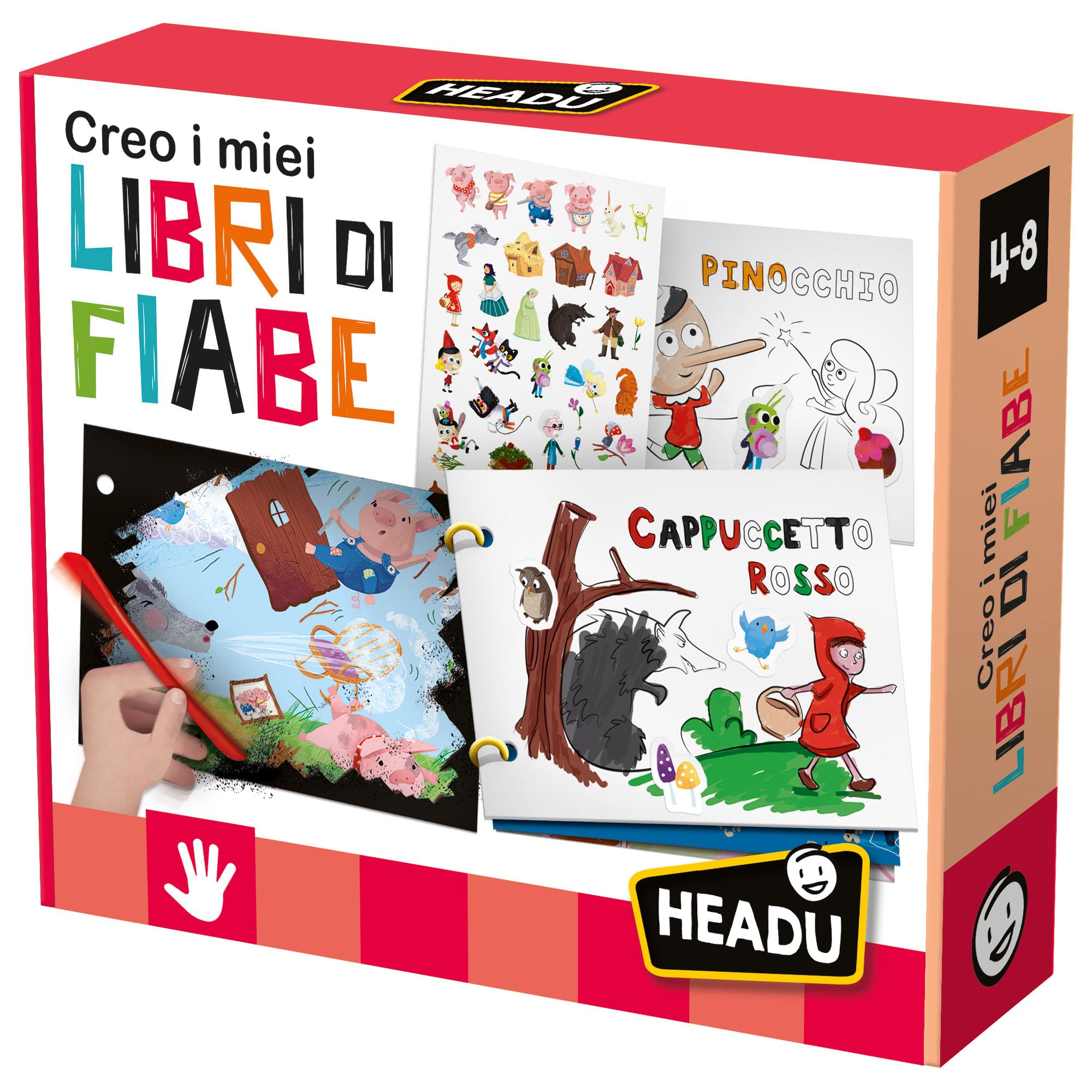 Headu Creo I Miei Libri di Fiabe IT29280 kit creativo 4-8 anni
