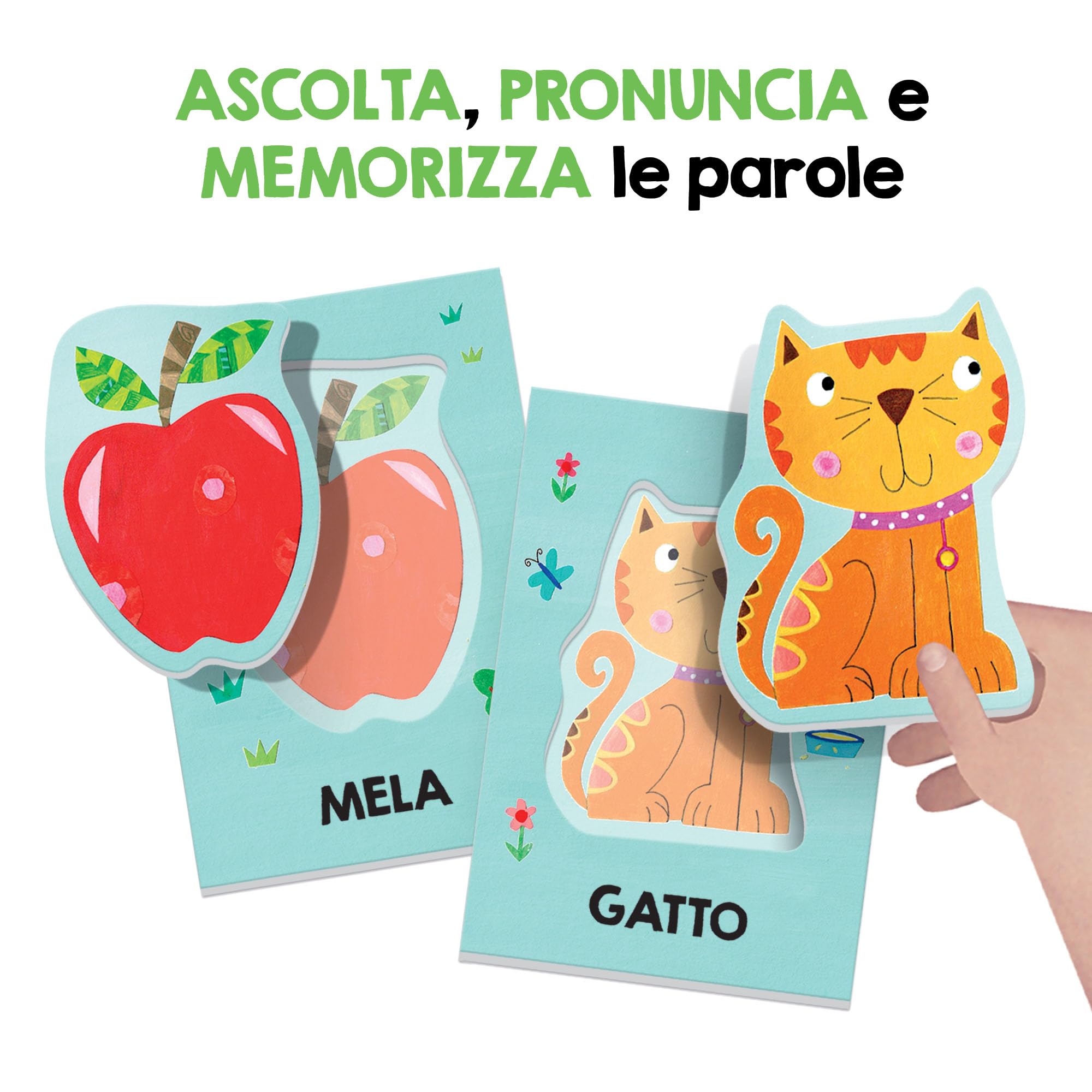 Headu Baby Flashcards Montessori Prime Parole flashcards 1-3 anni