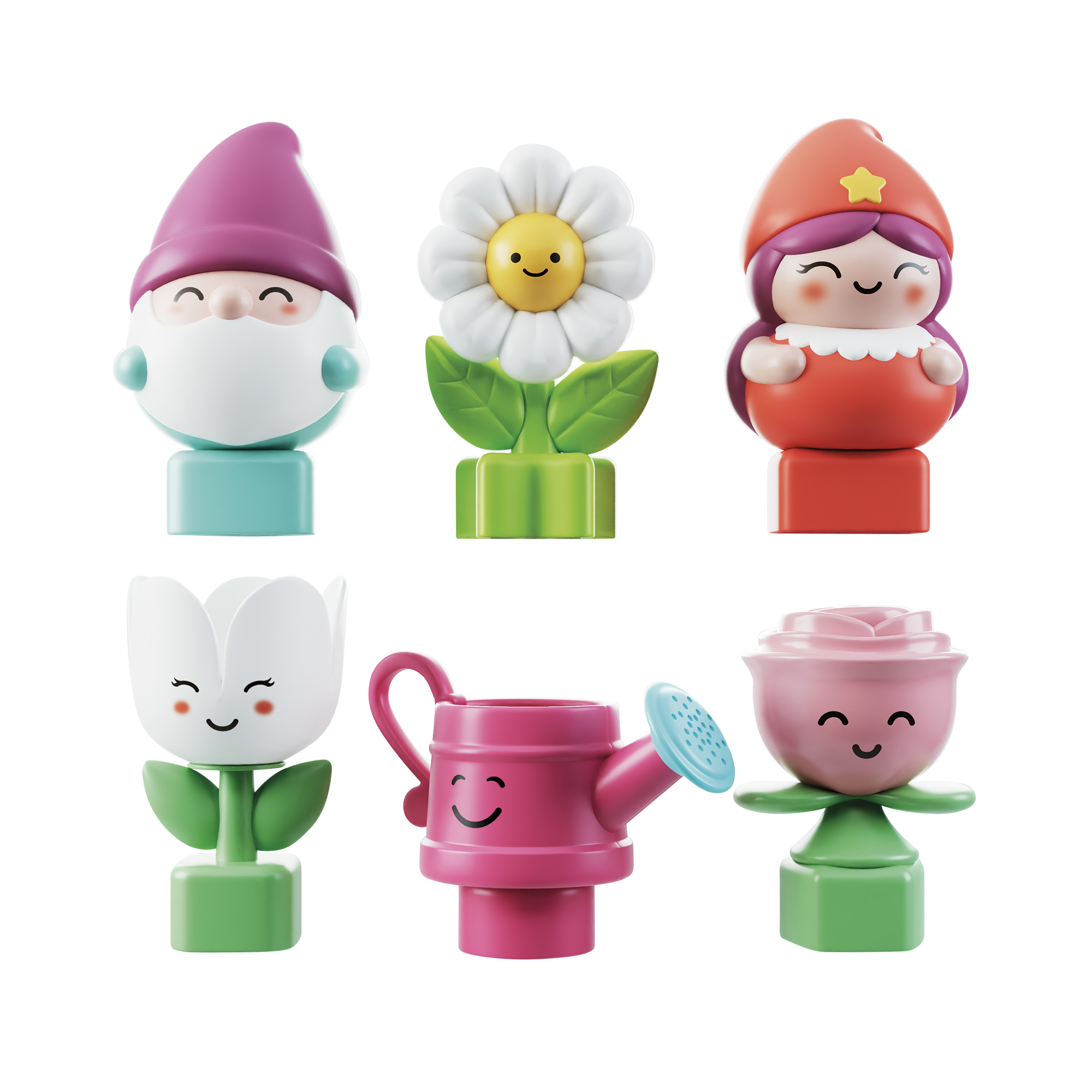 Lisciani Carotina Happy Logic Gnomi Fiori gioco incastri