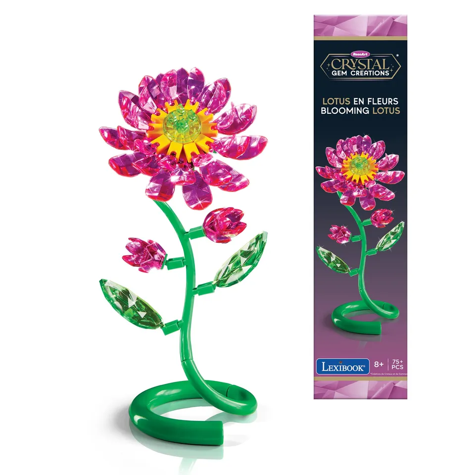 Lexibook Crystal Gem CRSS61 kit creativo fiore loto rosa verde