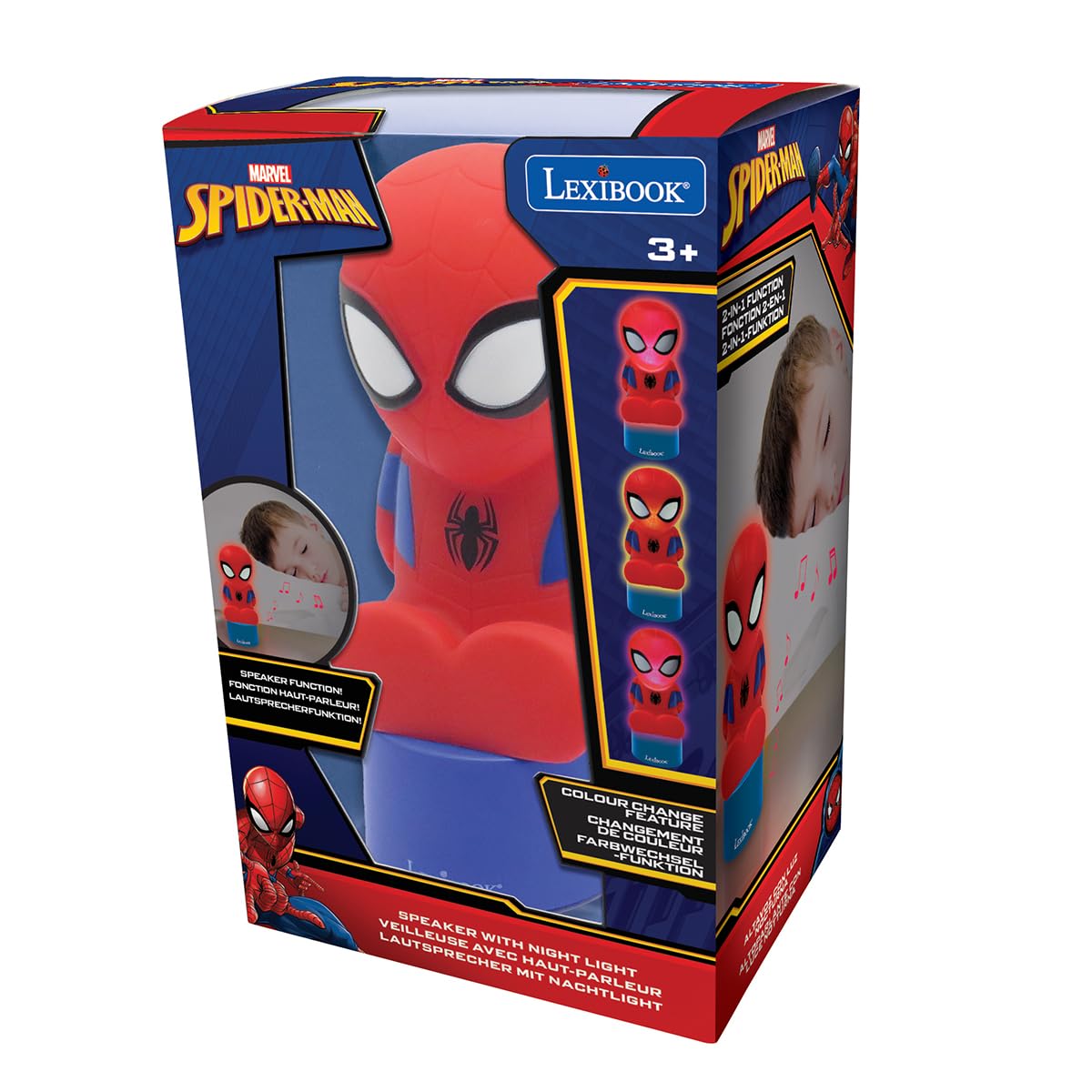 Lexibook Spiderman NS01SPLXB Luce Notturna Altoparlante